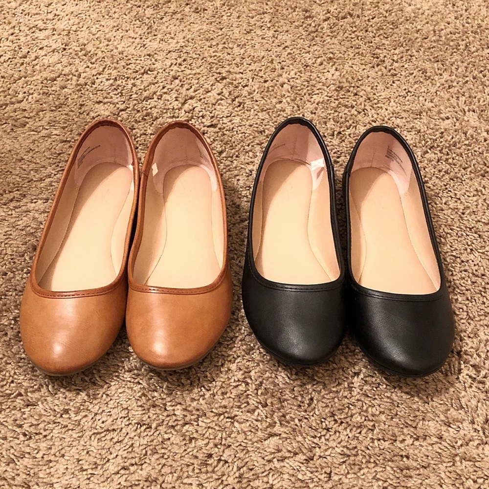 Target Brown and Black Flats Shoes Size 9